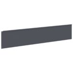 vidaXL Obrubník trávnika 10 ks 100 x 22 cm Oceľ Antracitová – Obrázok 5