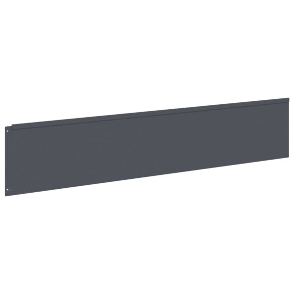 vidaXL Obrubník trávnika 10 ks 100 x 22 cm Oceľ Antracitová – Obrázok 5