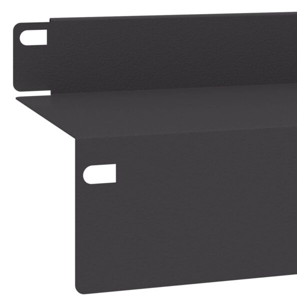 vidaXL Obrubník trávnika 10 ks 100 x 10 x 8 cm Oceľ Čierna – Obrázok 6