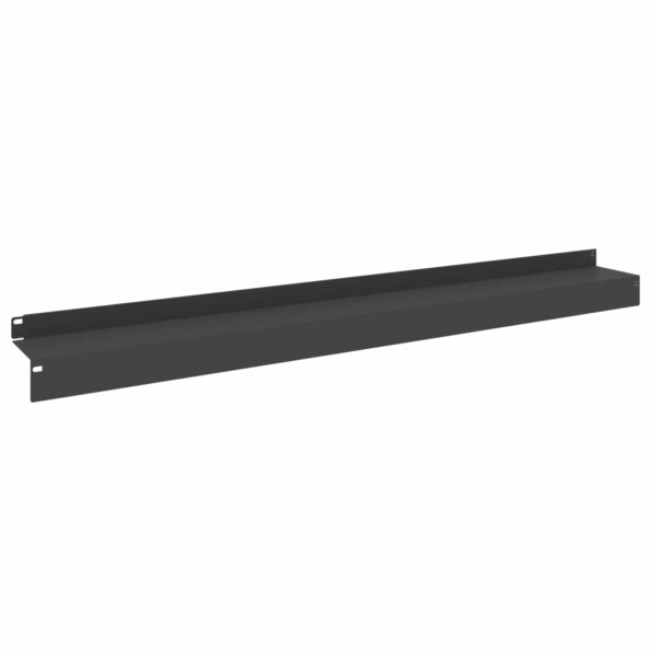 vidaXL Obrubník trávnika 30 ks 100 x 10 x 8 cm Oceľ Čierna – Obrázok 2