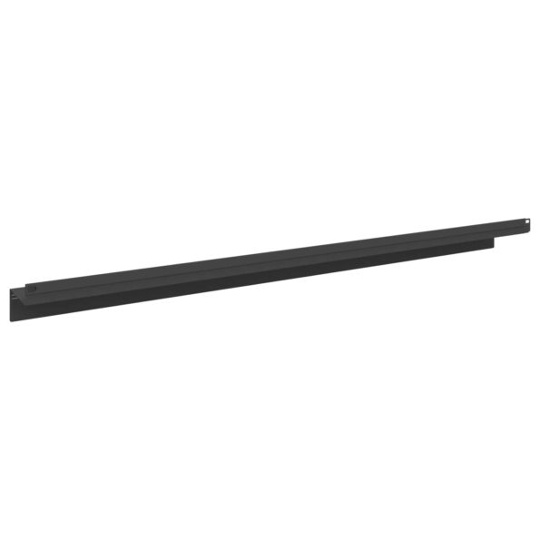 vidaXL Obrubník trávnika 30 ks 100 x 10 x 8 cm Oceľ Čierna – Obrázok 4