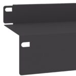 vidaXL Obrubník trávnika 30 ks 100 x 10 x 8 cm Oceľ Čierna – Obrázok 6