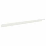 vidaXL Obrubník trávnika 10 ks 100 x 10 x 8 cm Oceľ Biela – Obrázok 4
