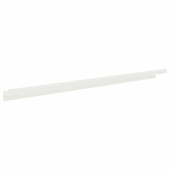 vidaXL Obrubník trávnika 10 ks 100 x 10 x 8 cm Oceľ Biela – Obrázok 4
