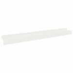 vidaXL Obrubník trávnika 30 ks 100 x 10 x 8 cm Oceľ Biela – Obrázok 2
