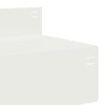 vidaXL Obrubník trávnika 30 ks 100 x 10 x 8 cm Oceľ Biela – Obrázok 5