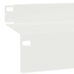 vidaXL Obrubník trávnika 30 ks 100 x 10 x 8 cm Oceľ Biela – Obrázok 6