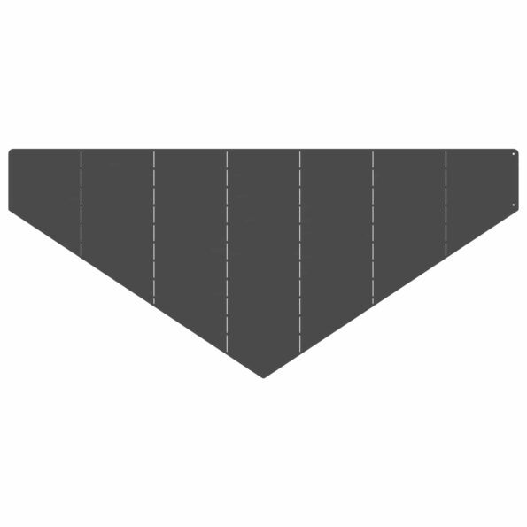 vidaXL Obrubník trávnika 100 x 45 cm Oceľ Čierna – Obrázok 5