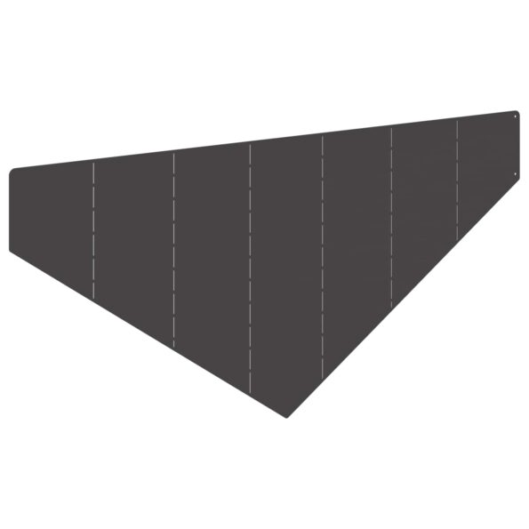 vidaXL Obrubník trávnika 4 ks 100 x 45 cm Oceľ Čierna – Obrázok 4