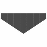 vidaXL Obrubník trávnika 4 ks 100 x 45 cm Oceľ Čierna – Obrázok 5