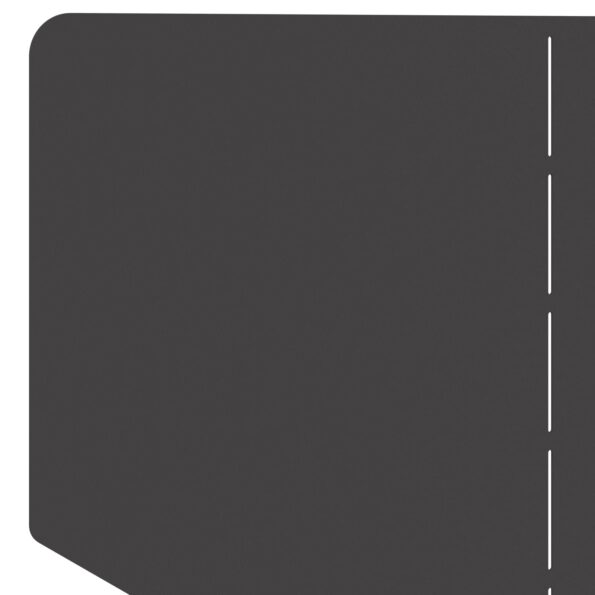 vidaXL Obrubník trávnika 4 ks 100 x 45 cm Oceľ Čierna – Obrázok 6