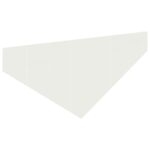 vidaXL Obrubník trávnika 100 x 45 cm Oceľ Biela – Obrázok 4