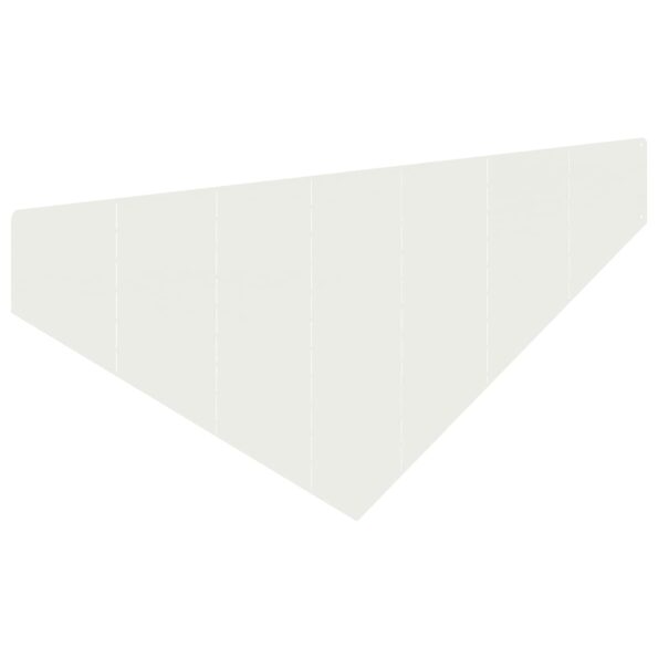 vidaXL Obrubník trávnika 100 x 45 cm Oceľ Biela – Obrázok 4