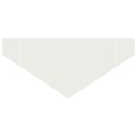 vidaXL Obrubník trávnika 100 x 45 cm Oceľ Biela – Obrázok 5