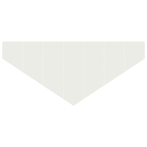 vidaXL Obrubník trávnika 100 x 45 cm Oceľ Biela – Obrázok 5