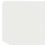 vidaXL Obrubník trávnika 100 x 45 cm Oceľ Biela – Obrázok 6