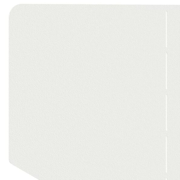 vidaXL Obrubník trávnika 100 x 45 cm Oceľ Biela – Obrázok 6