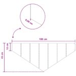 vidaXL Obrubník trávnika 100 x 45 cm Oceľ Biela – Obrázok 8