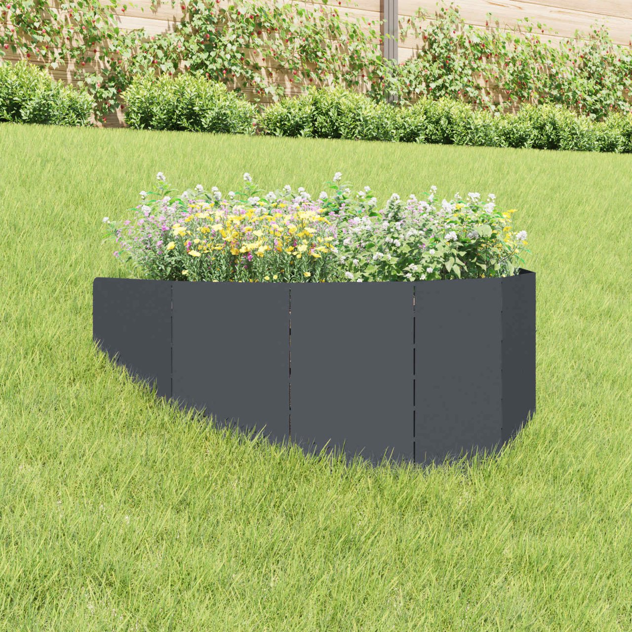 8008893_1.jpg vidaXL Obrubník trávnika 100 x 45 cm Oceľ Antracitová – Obrázok 1