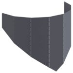 vidaXL Obrubník trávnika 100 x 45 cm Oceľ Antracitová – Obrázok 2
