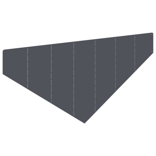 vidaXL Obrubník trávnika 100 x 45 cm Oceľ Antracitová – Obrázok 4
