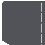 vidaXL Obrubník trávnika 100 x 45 cm Oceľ Antracitová – Obrázok 6