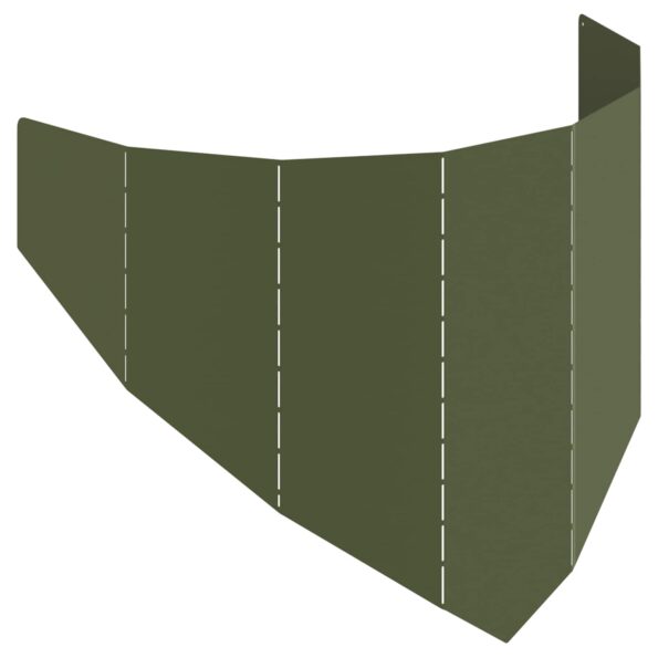 vidaXL Obrubník trávnika 100 x 45 cm Oceľ Olivovo zelená – Obrázok 2