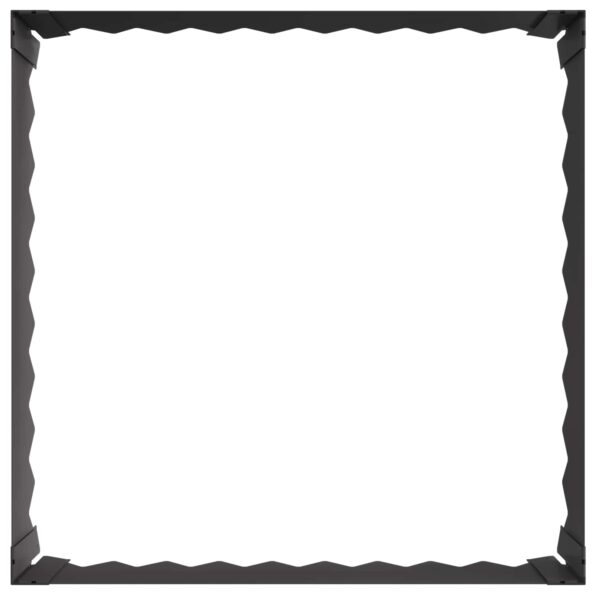 vidaXL Obrubník trávnika 60 x 60 x 20 cm Oceľ Čierna – Obrázok 4