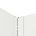 vidaXL Obrubník trávnika 60 x 60 x 20 cm Oceľ Biela – Obrázok 5