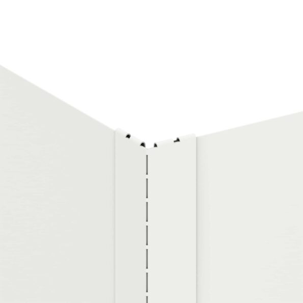 vidaXL Obrubník trávnika 60 x 60 x 20 cm Oceľ Biela – Obrázok 5