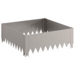 vidaXL Obrubník trávnika 4 pcs 60 x 60 x 20 cm Oceľ Hrdzavý – Obrázok 5