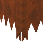 vidaXL Obrubník trávnika 4 pcs 60 x 60 x 20 cm Oceľ Hrdzavý – Obrázok 8
