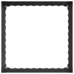 vidaXL Obrubník trávnika 60 x 60 x 35 cm Oceľ Čierna – Obrázok 4