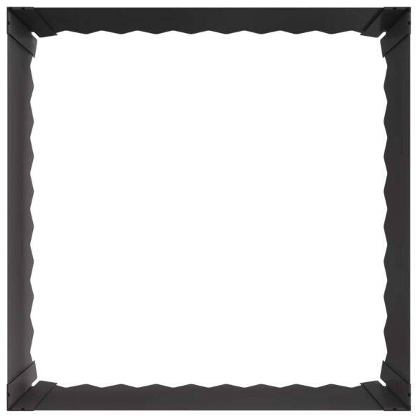 vidaXL Obrubník trávnika 60 x 60 x 35 cm Oceľ Čierna – Obrázok 4