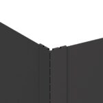 vidaXL Obrubník trávnika 60 x 60 x 35 cm Oceľ Čierna – Obrázok 5