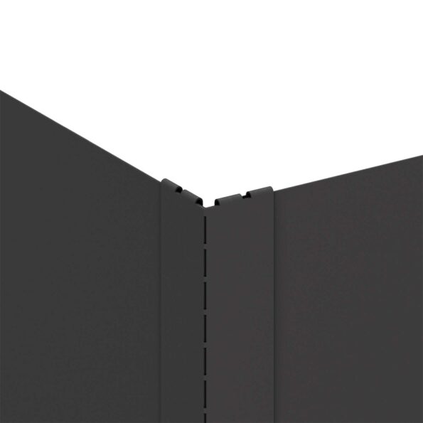 vidaXL Obrubník trávnika 60 x 60 x 35 cm Oceľ Čierna – Obrázok 5