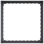 vidaXL Obrubník trávnika 60 x 60 x 35 cm Oceľ Antracitová – Obrázok 4