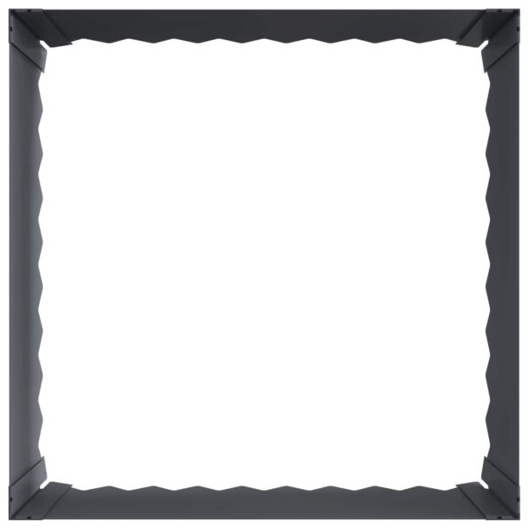vidaXL Obrubník trávnika 60 x 60 x 35 cm Oceľ Antracitová – Obrázok 4