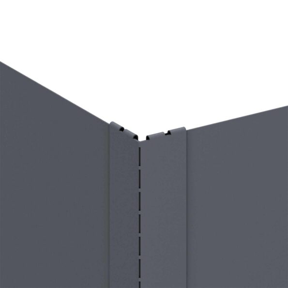 vidaXL Obrubník trávnika 60 x 60 x 35 cm Oceľ Antracitová – Obrázok 5