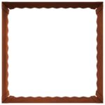 vidaXL Obrubník trávnika 4 pcs 60 x 60 x 35 cm Oceľ Hrdzavý – Obrázok 6