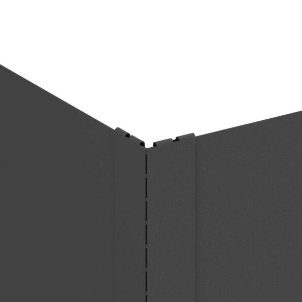 vidaXL Obrubník trávnika 100 x 60 x 20 cm Oceľ Čierna – Obrázok 5