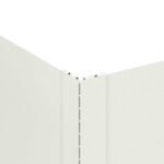vidaXL Obrubník trávnika 100 x 60 x 20 cm Oceľ Biela – Obrázok 5