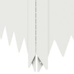 vidaXL Obrubník trávnika 100 x 60 x 20 cm Oceľ Biela – Obrázok 6