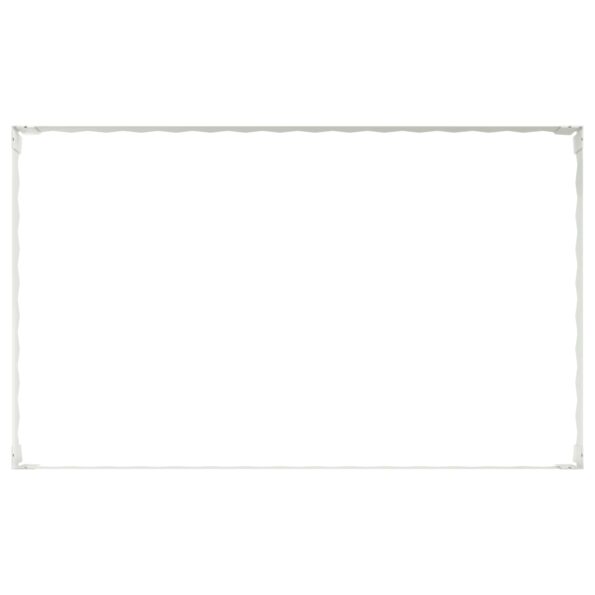 vidaXL Obrubník trávnika 4 ks 100 x 60 x 20 cm Oceľ Biela – Obrázok 5