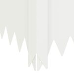 vidaXL Obrubník trávnika 100 x 60 x 35 cm Oceľ Biela – Obrázok 6