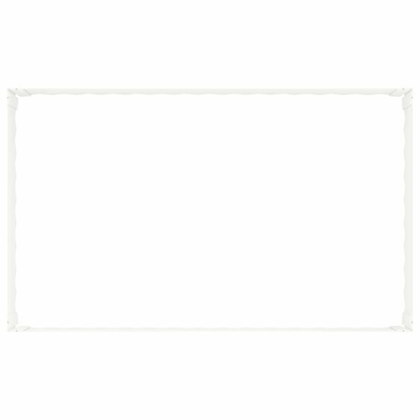 vidaXL Obrubník trávnika 4 ks 100 x 60 x 35 cm Oceľ Biela – Obrázok 5