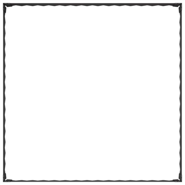 vidaXL Obrubník trávnika 100 x 100 x 20 cm Oceľ Čierna – Obrázok 4