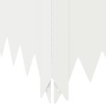 vidaXL Obrubník trávnika 4 ks 100 x 100 x 20 cm Oceľ Biela – Obrázok 7