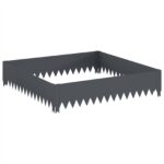 vidaXL Obrubník trávnika 100 x 100 x 20 cm Oceľ Antracitová – Obrázok 2