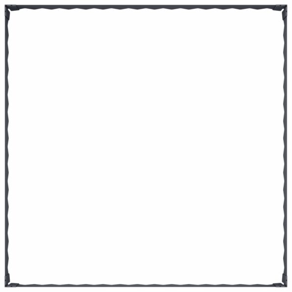 vidaXL Obrubník trávnika 100 x 100 x 20 cm Oceľ Antracitová – Obrázok 4